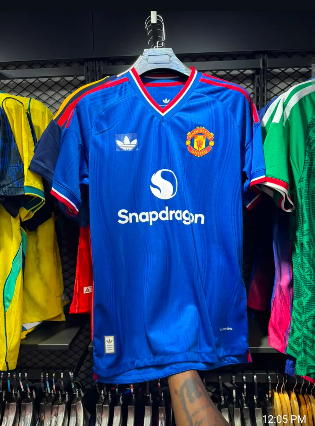 25/26 Manchester United Away Blue — Player Version