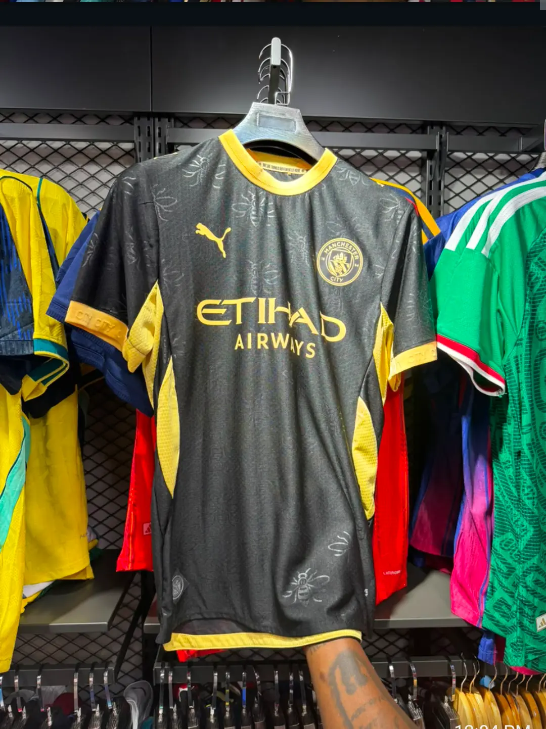 25/26 Manchester City Away Black & Gold — Player Version